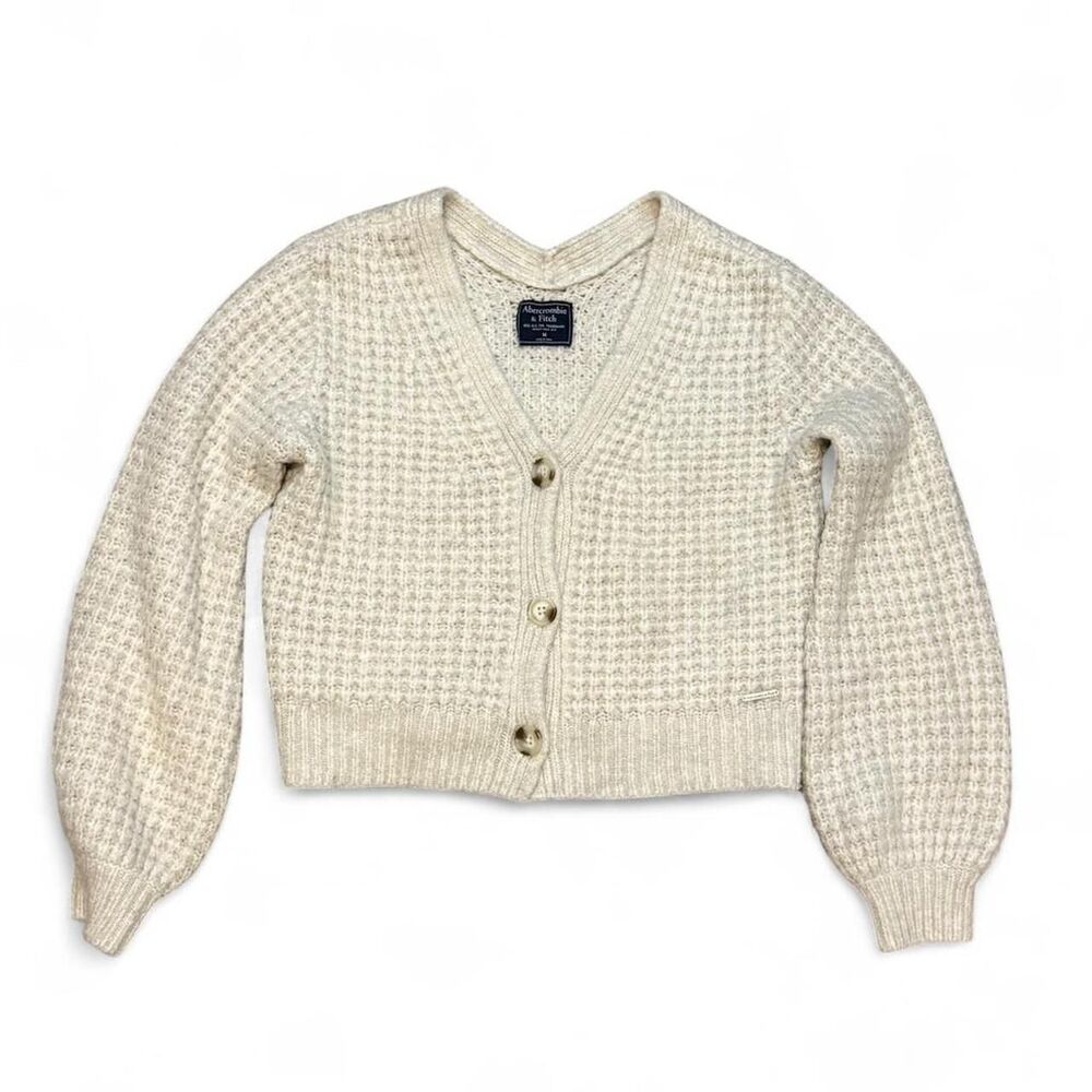 Abercrombie & Fitch Women's Cream Cardigan Size M